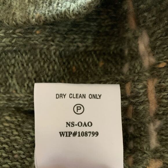 Woolrich Sage Heather 1/4 Zip Sweater Women's Size Large Wool Blend Long Sleeve - Picture 10 of 11